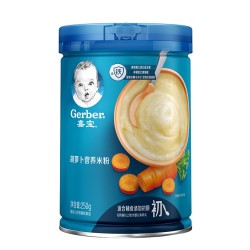 Gerber 嘉宝 经典系列 米粉 2段 胡萝卜 250g