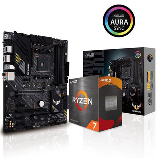 AMD R9R7R5 5950X5900X5800X5600X搭华硕B550/X570主板CPU套装 华硕TUF  B550M-PLUS 重炮手 R7 5800X套装