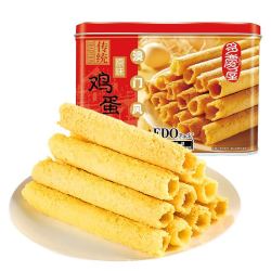 EDOPack 鸡蛋卷年货礼盒 454g + 杨大爷 腊肠麻辣香肠200gx2袋 + 十月稻田糙米400g