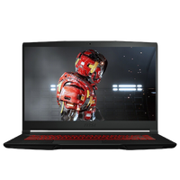 MSI 微星 侠客 GF63 15.6英寸 游戏本 黑色(酷睿i5-10200H、GTX 1650Ti Max-Q 4G、8GB、512GB SSD、1080P、IPS、144Hz)