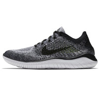 NIKE 耐克 Free Rn Flyknit 2018 男子跑鞋 942838-101 黑灰 41