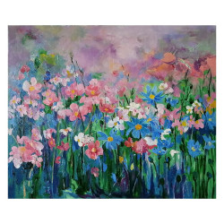 ARTMORN 墨斗鱼艺术 魏盼盼《粉色的梦》实木画框 50*60cm 手工装裱 布面油画 原作孤品