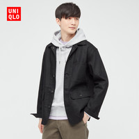 UNIQLO 优衣库 男装 工装牛仔茄克(外套)(水洗产品) 442166 UNIQLO