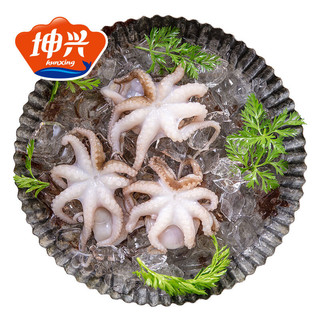 坤兴  新鲜冷冻 小章鱼八爪鱼425g 翻花小章鱼