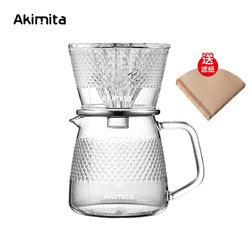 Akimita 咖啡双层滤杯   1-2人份+500ml分享壶