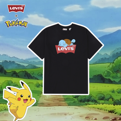 Levi's 李维斯 Pokémon联名系列 59194-0005 男士印花短袖T恤