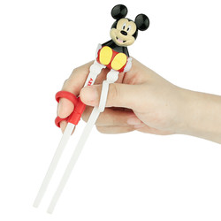 Disney 迪士尼 迪士尼儿童餐具 3D头像婴儿辅食用品练习筷子 宝宝卡通吃饭学习训练筷 米奇