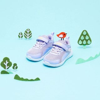 【鸳鸯鞋垫】软底运动鞋2021新款婴童鞋宝宝学步鞋安踏儿童鞋 20 女宝宝淡紫色