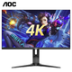  AOC 冠捷 U28G2U 28英寸IPS显示器（3840×2460、10bit）　