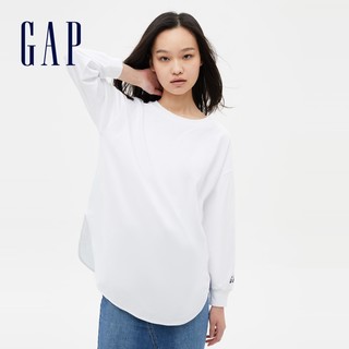 Gap 盖璞 Gap男女装纯棉长袖T恤春夏新款时尚情侣休闲上衣