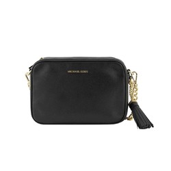 MICHAEL KORS 迈克·科尔斯 Michael Kors/中号黑色通用经典MK单肩斜挎包