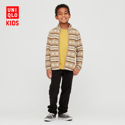 UNIQLO 优衣库 童装 印花摇粒绒拉链茄克(长袖) 432172 UNIQLO