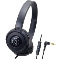audio-technica 铁三角 ATH-S100IS S100IS 线控头戴式耳机 黑色