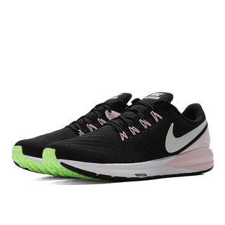 NIKE 耐克 Air Zoom Structure 22 女子跑鞋 AA1640-004 黑粉 40