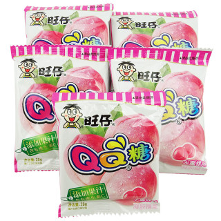 want want 旺旺 旺仔qq糖 水蜜桃味