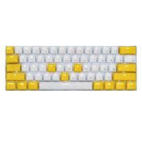 AJAZZ 黑爵 I610T 61键 双模无线机械键盘 正刻 黄白双拼 AJAZZD红轴 单光