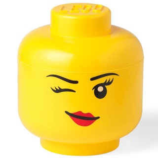 LEGO 乐高 收纳 5006956 大号眨眼女孩人仔头整理箱
