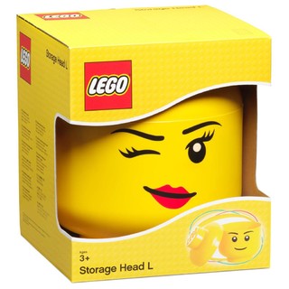 LEGO 乐高 收纳 5006956 大号眨眼女孩人仔头整理箱