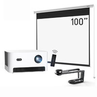 Dangbei 当贝 D3X 白色 家用投影机套装 100英寸遥控电动幕布+壁挂架