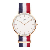 Daniel Wellington 丹尼尔惠灵顿 DW手表 男40mm 尼龙表带男士石英表