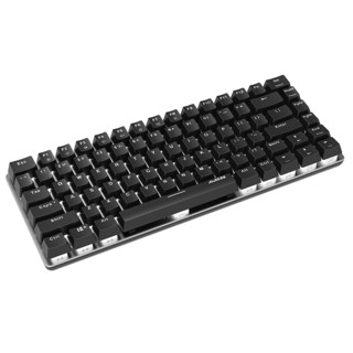 AJAZZ 黑爵 AK33 82键 有线机械键盘 黑色 Switch青轴 单光