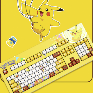 樱桃 g80-3000 20201款 宝可梦皮卡丘定制版 104键 有线机械键盘