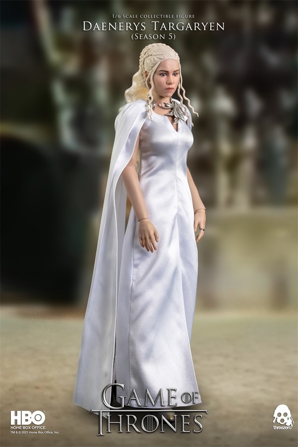 玩模总动员：threezero 《权力的游戏》第5季 龙母 丹妮莉丝 1/6比例可动人偶