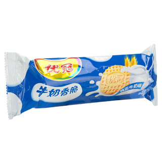 优冠 牛奶香脆饼干 纯正牛奶味 100g