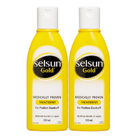 Selsun blue SELSUNGold2.5%l硫化硒强劲去屑洗发水控油止痒男女士洗发露200ml*2