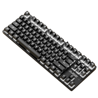 AJAZZ 黑爵 机械战警 87键 有线机械键盘 黑色 国产黑轴 单光
