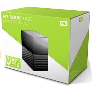 Western Digital 西部数据 My Book Duo系列 3.5英寸Type-C移动机械硬盘 8TB USB 3.1 黑色