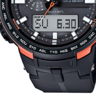 CASIO 卡西欧 PRO TREK系列 51.6毫米太阳能腕表 PRW-6100Y-1PR