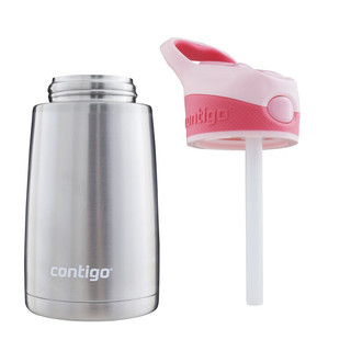 contigo HBC-STR073 儿童保温吸管杯 300ml 童话粉