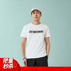 SKECHERS 斯凯奇 斯凯奇21年夏季新品男式针织短袖舒适T恤衫男