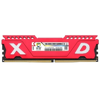 xiede 协德 DDR4 2666MHz 红色 台式机内存 16GB