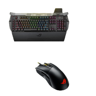 ROG 玩家国度 GK2000键盘+P502鼠标 有线键鼠套装 黑色