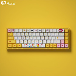 Akko 艾酷 AKKO 3068《哆啦美》机械键盘 无线5.0蓝牙双模机械键盘 RGB背光 游戏键盘 68键 笔记本键盘 AKKO橙轴