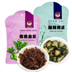 众缘金香子 小咸菜 酱香金丝+酸辣黄瓜