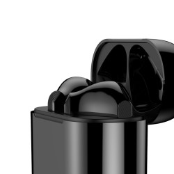 baseus倍思w09半入耳式真无线蓝牙耳机黑色