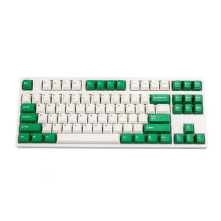Leopold 利奥博德 FC750R PD版 87键 有线机械键盘 白绿 Cherry白轴 无光
