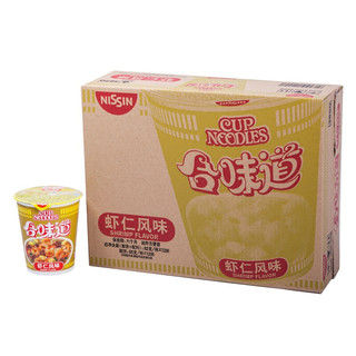 NISSIN 日清食品 日清 方便面 合味道 虾仁味 方便面82g*12杯整箱装