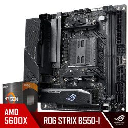 ASUS 华硕 ROG STRIX B550-I GAMING 主板 + AMD R5 5600X CPU 板U套装