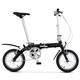 DAHON 大行 大行（DAHON）折叠自行车14英寸超轻铝合金便携小轮男女式学生单车BYA412 黑色