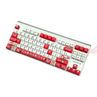 CHERRY 樱桃 MX BOARD 8.0 阿狸主题定制版 87键 有线机械键盘 红白 Cherry青轴 无光