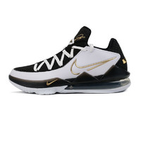 NIKE 耐克 LeBron 17 Low EP 男子篮球鞋 CD5006-101 黑/白/金 45