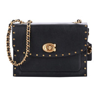 COACH 蔻驰 Parker系列 女士单肩斜跨包 29389 B4 BK 黑色 小号