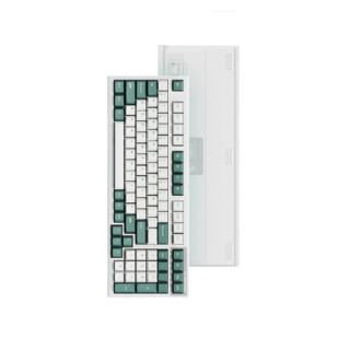 FL·ESPORTS 腹灵 FL980 98键 2.4G蓝牙 多模无线机械键盘 水绿色 凯华BOX红轴 RGB
