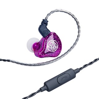The Fragrant Zither 锦瑟香也 T1S 带麦版 入耳式挂耳式有线耳机 神秘紫