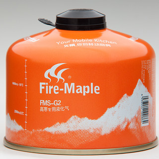 Fire-Maple 火枫 火枫G2/G5户外燃料扁气罐野营烧烤燃料丁烷液化气罐高寒 G2（容量230g 燃烧时间76分钟左右）*2