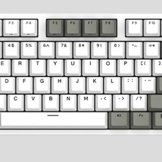 DURGOD 杜伽 TAURUS K310 87键 有线机械键盘 灰白色 Cherry青轴 无光